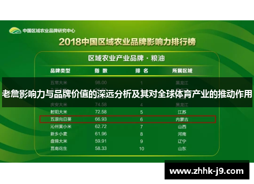 老詹影响力与品牌价值的深远分析及其对全球体育产业的推动作用